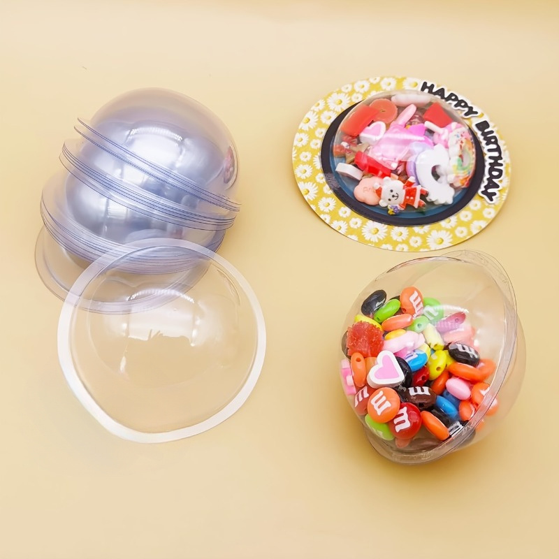 Plastic Dome Clear - Lot de 10 dômes à bonbons