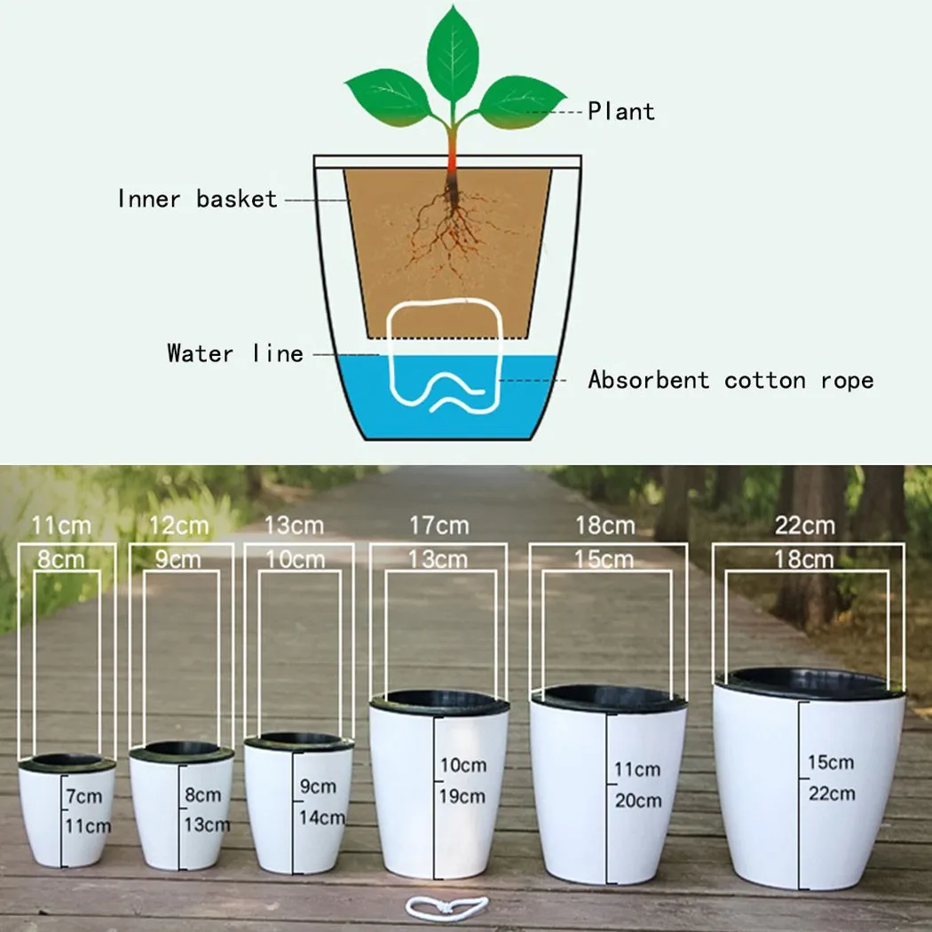 Pot de fleur paresseux, plante - Self Watering Insert avis et prix