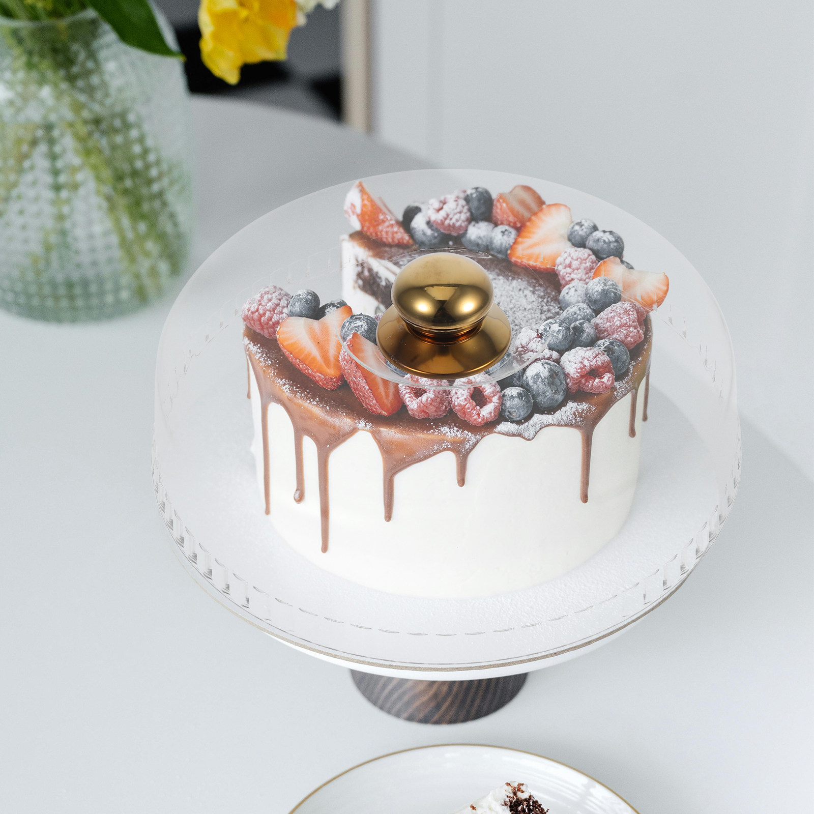 Dôme à gâteau en acrylique tra - Plastic Dome Clear avis et prix