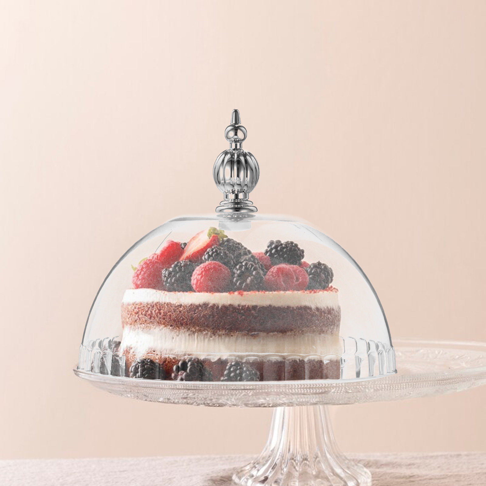 Cloche à gâteau en plastique t - Plastic Dome Clear avis et prix